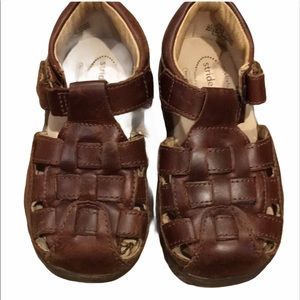 StrideRite Brown Sandals Toddler Boy 7US